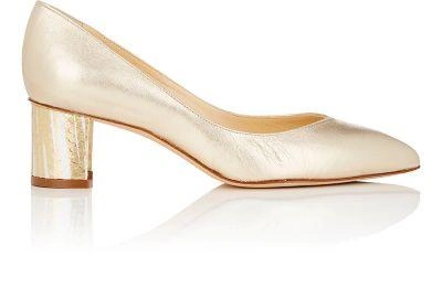 Sarah Flint Specialty Emma Leather Pumps In Gold
