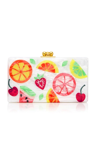 Edie Parker M'o Exclusive Jean Fruit Cocktail Acrylic Clutch In Multi