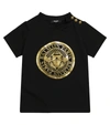 Balmain Kids' Logo-print Short-sleeved T-shirt In Black