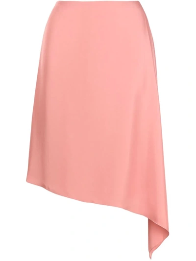 Theory Asymmetric-hem Skirt In Pink