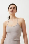 Beyond Yoga Space-dye Slim Racerback Tank Top In Beige