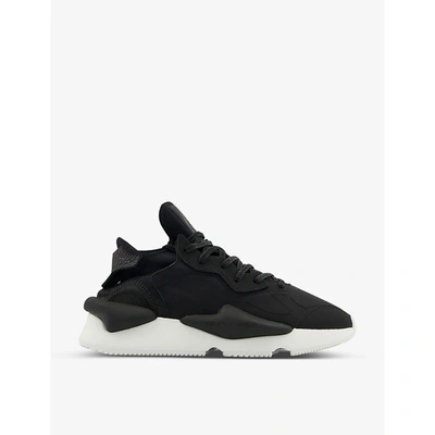 Adidas Y3 Kaiwa Lace-up Woven Low-top Trainers In Black