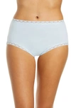 Natori Bliss Cotton Full Briefs In Baby Blue