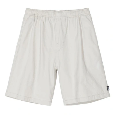 Stussy Brushed Beach Short Bone In White