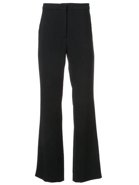 Altuzarra Nettle Straight Mid-rise Crepe Pants In Black | ModeSens