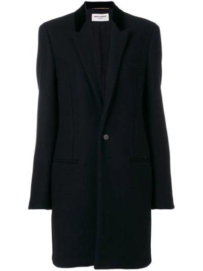 Saint Laurent Classic Blazer Style Coat In Black