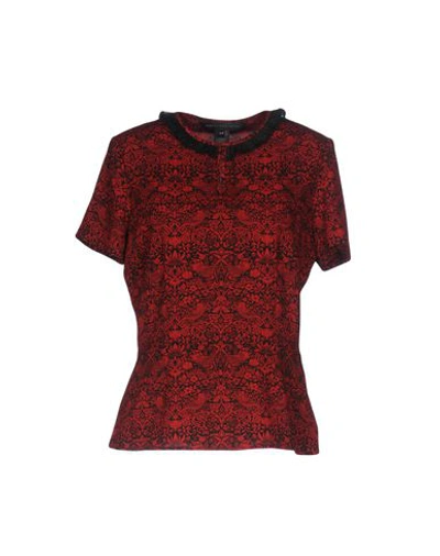 Marc By Marc Jacobs Floral Shirts & Blouses In Red