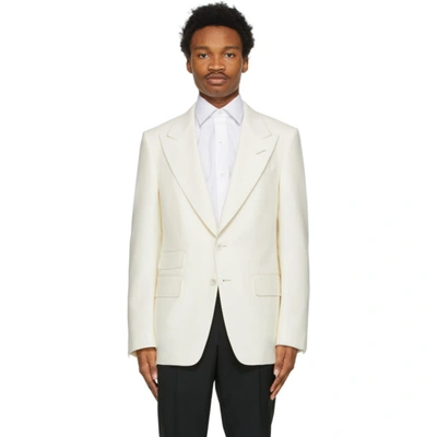Tom Ford Off-white Wool Shelton Blazer In 916r10 Whig