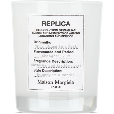 Maison Margiela Replica Springtime In The Park Candle, 5.82 oz In White