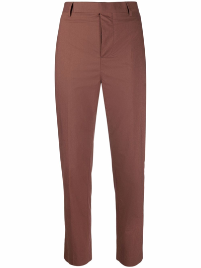Rick Owens Cropped Slim-fit Trousers In Multi-colored