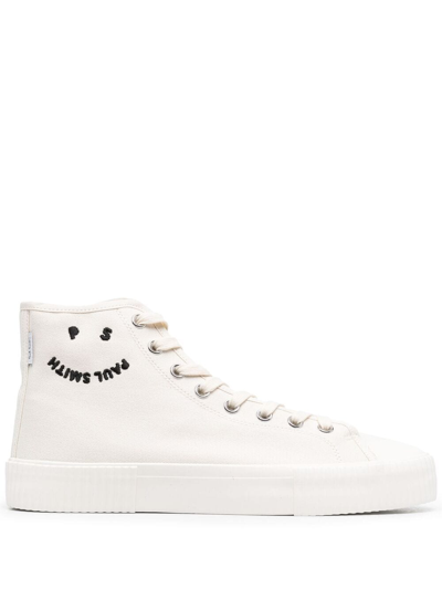 Paul Smith Embroidered-logo Trainers In White