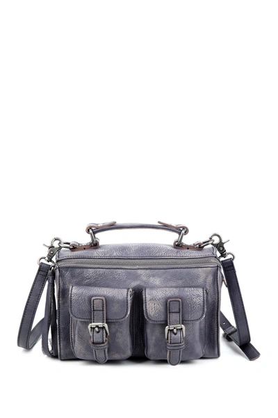 Old Trend Las Luna Leather Crossbody Bag In Grey