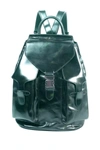 Old Trend Rock Valley Leather Backpack In Dark Green