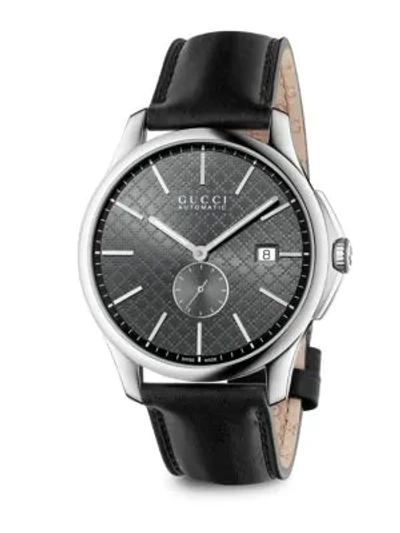 Gucci G-timeless Stainless Steel Watch In Black