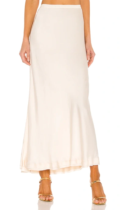 Jonathan Simkhai Standard Karter Slip Skirt In Sandstone