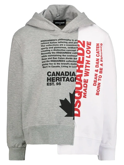 Dsquared2 Kids Hoodie For For Boys And For Girls In Grey