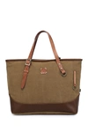 Tsd Redwood Canvas Shopper Bag In Brown