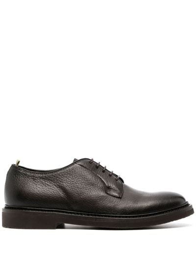 Officine Creative Lace Up Shoes In Black Leather