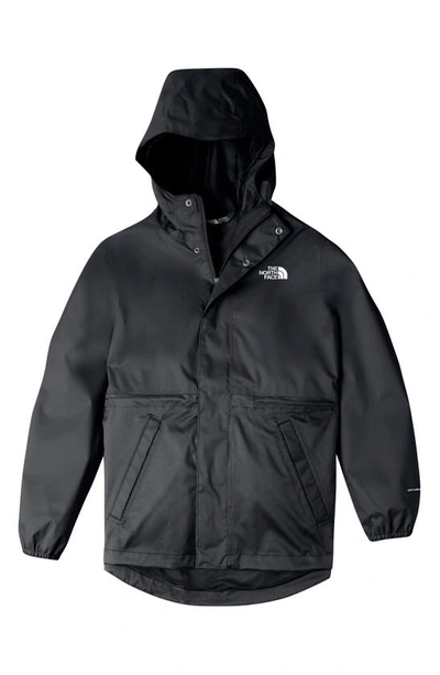 The North Face Kids' Mountain Dryvent Hooded Jacket In Tnf Black