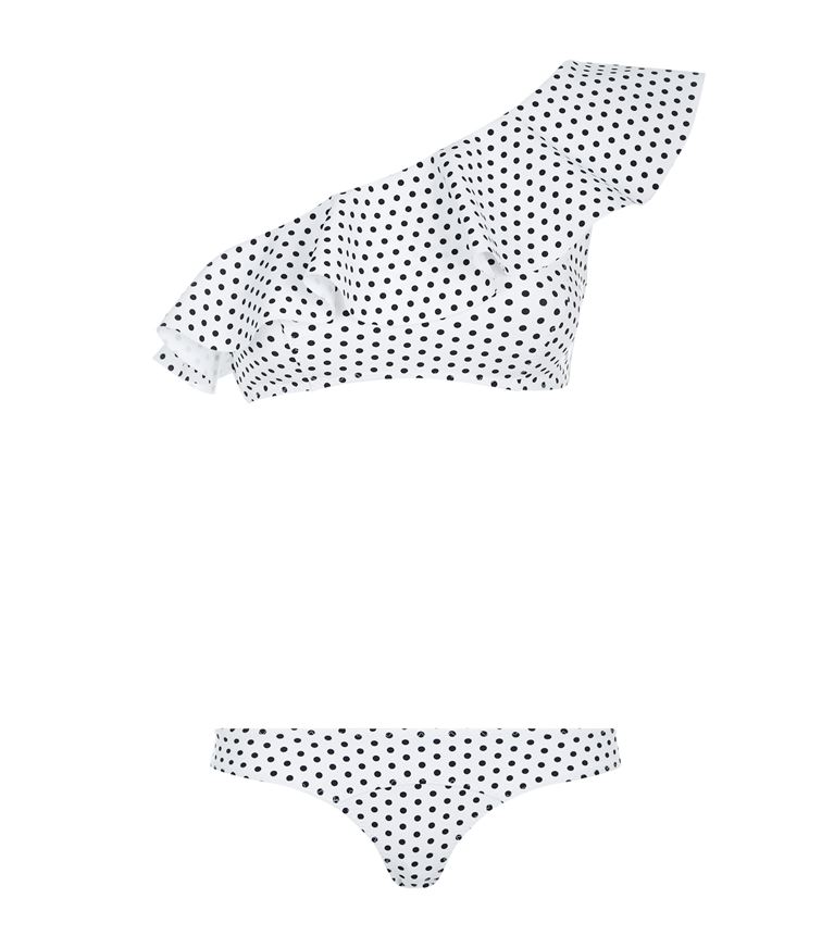 Lisa Marie Fernandez Arden Flounce Polka Dot Bikini Modesens