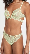 Thistle & Spire Kane Cutout Lace Underwire Bra In Appletini