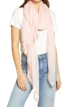 Nordstrom Modal & Silk Stripe Scarf In Pink Pudding Combo