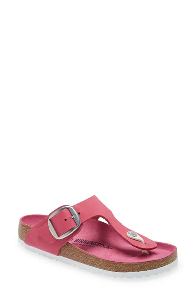 Birkenstock Women's Gizeh Big Buckle Thong Sandals In Fuchsia Tulip