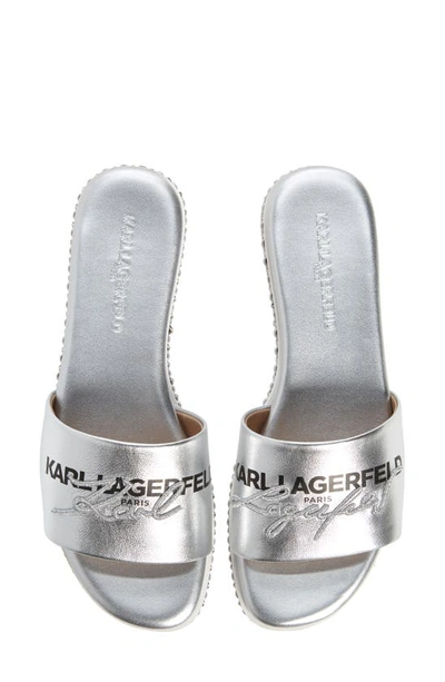 Karl Lagerfeld Women's Beda Slide Sandals Women's Shoes In White