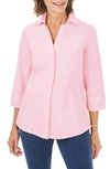 Foxcroft Taylor Fitted Non-iron Shirt In Pink Paradise