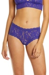 Hanky Panky Signature Lace Boyshorts In Night Sky Blue