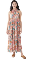 Bb Dakota California Soul Print Halter Dress In Multi