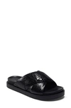 Aerosoles Aersoles Linney Slide Sandal In Black Snake