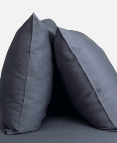 Cariloha Resort Viscose Standard Pillowcase Set, 400 Thread In Blue