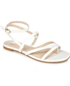 Journee Collection Serissa Ankle Strap Sandal In White