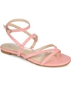 Journee Collection Serissa Ankle Strap Sandal In Pink