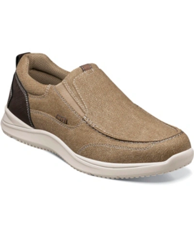 Nunn Bush Brewski Slip-on Sneaker- Wide Width Available In Khaki