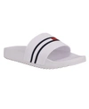 Tommy Hilfiger Men's Redder Flag Logo Pool Slide Sandals In White Strap