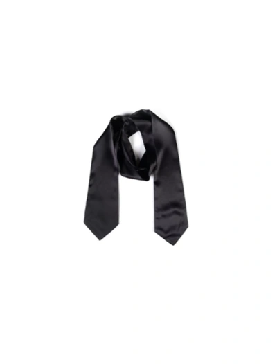 Lovli Silk Silk Tie In Black 120 Cm