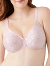 Wacoal Awareness Full Figure Seamless Underwire Bra 85567, Up To I Cup In Mauve Chalk