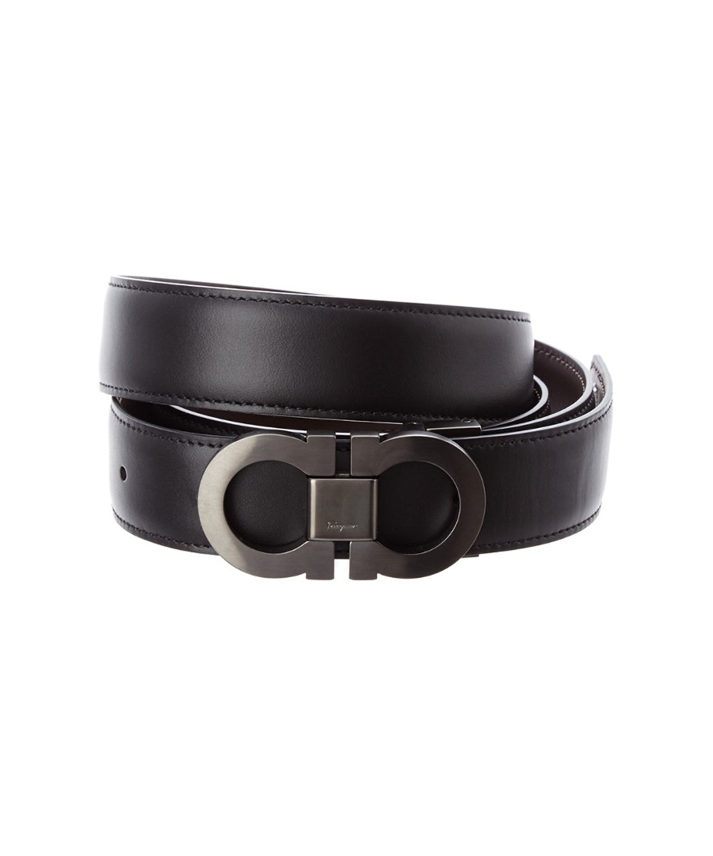 Salvatore Ferragamo Double Gancio Reversible & Adjustable Leather Belt ...