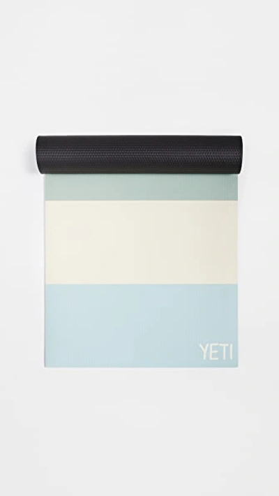 Yeti Yoga The Malibu Yoga Mat In Blue/pink/white Stripe