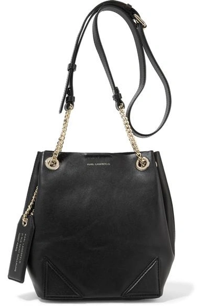 Karl Lagerfeld K/slouchy Small Leather Shoulder Bag