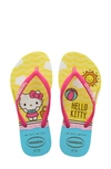 Havaianas Kids' Hello Kitty Slim Flip Flop In Pink
