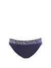 Hanro Moments Lace-trimmed Briefs In Nightshade