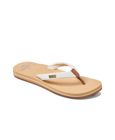 Reef Cushion Sands Womens Slip On Casual Flip-flops In Natural