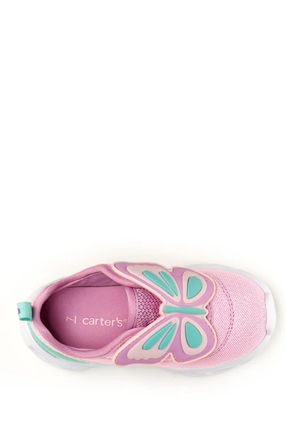Carter's Kids' Hug Butterfly Applique Sneaker In Pink
