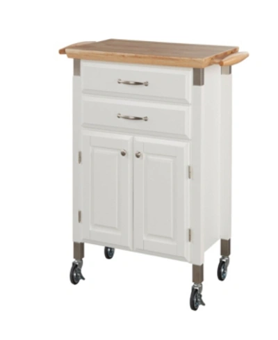 Home Styles Dolly Madison White Kitchen Cart In Open White
