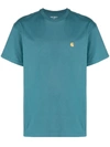 Carhartt Chest-pocket Cotton T-shirt In Blue