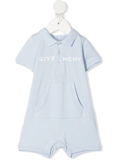 Givenchy Light Blue Romper For Babyboy