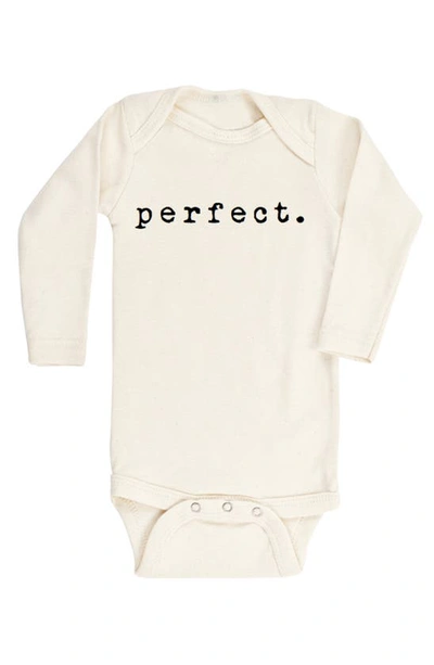 Tenth & Pine Babies' Perfect Organic Cotton Bodysuit In Natural